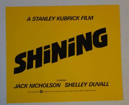 The Shining original release US lobby cards